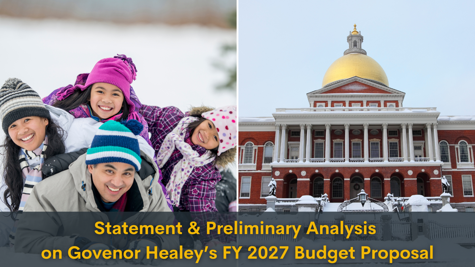MassBudget Statement on Governor Healey's FY 2027 Budget Proposal - Mass. Budget and Policy Center
