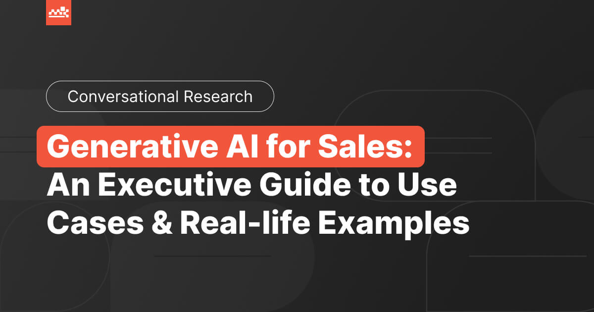Generative AI for Sales: How Businesses can Use It