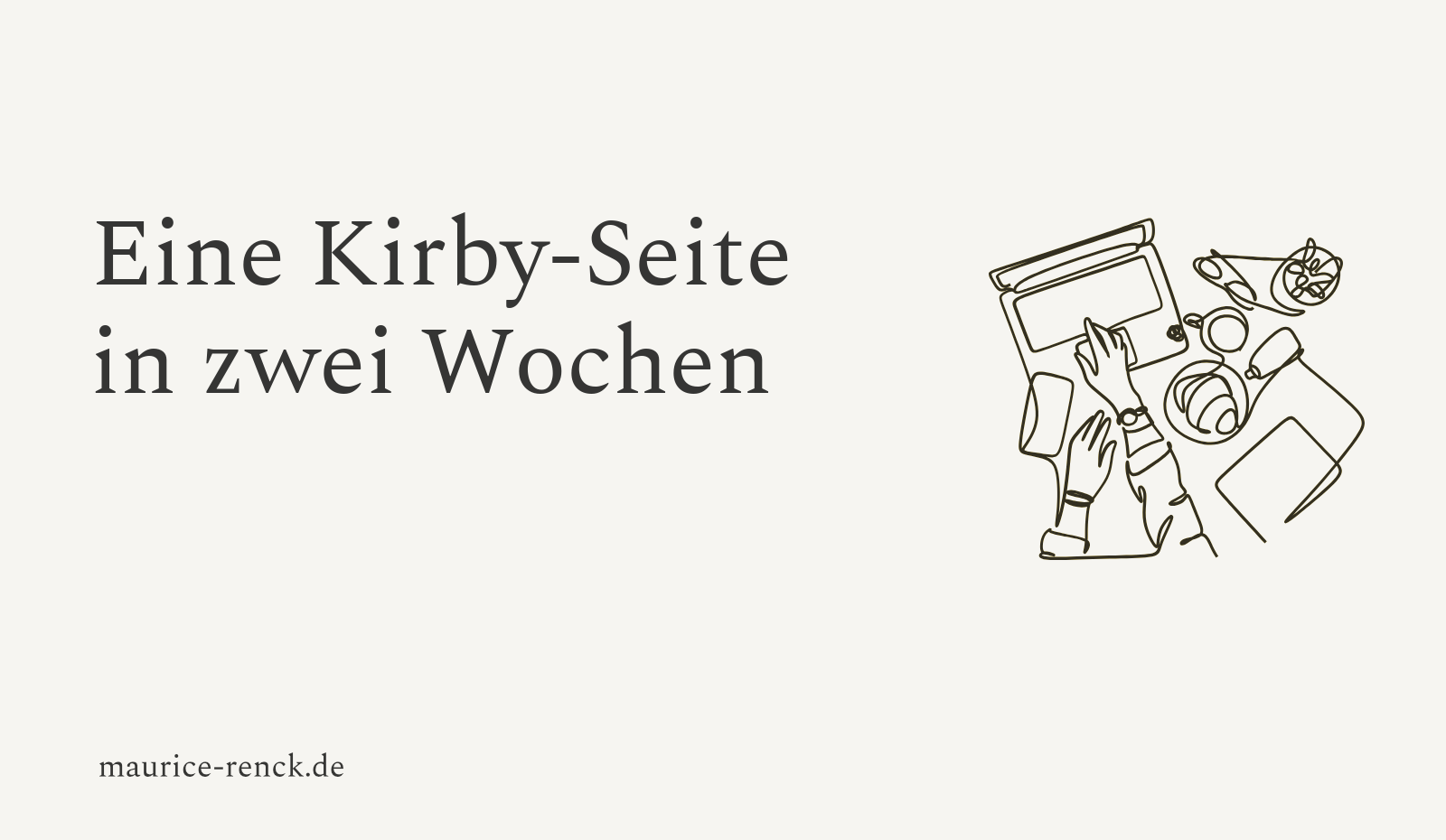 Eine Kirby-Seite in zwei Wochen - Maurice Renck