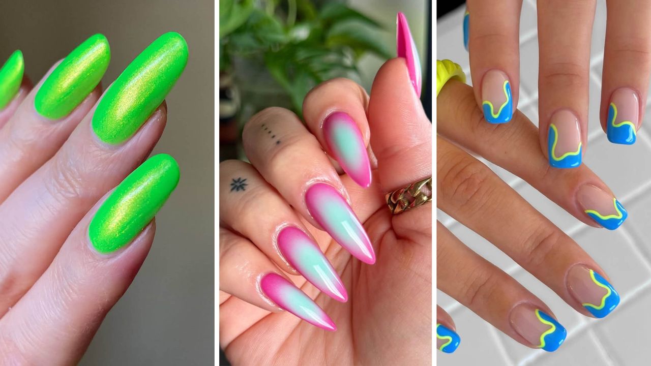 11 Neon Nail Looks That Are Less Day-Glo, More Loud Luxury — See Photos | Allure