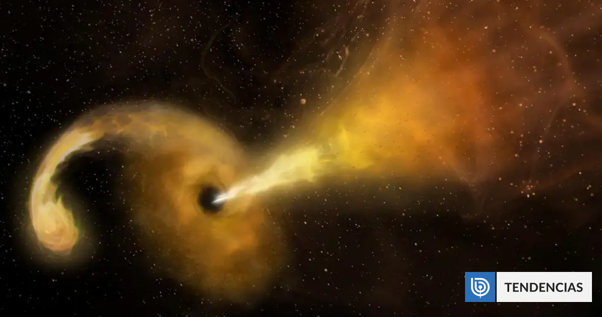 Nunca antes visto: Un agujero negro lleva años "eructando" restos de la estrella que devoró | Ciencia y Tecnología | BioBioChile