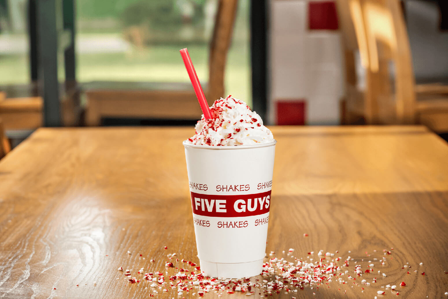 Five Guys Unveils Limited-Time Milkshake Mix-in for holiday season | Five Guys