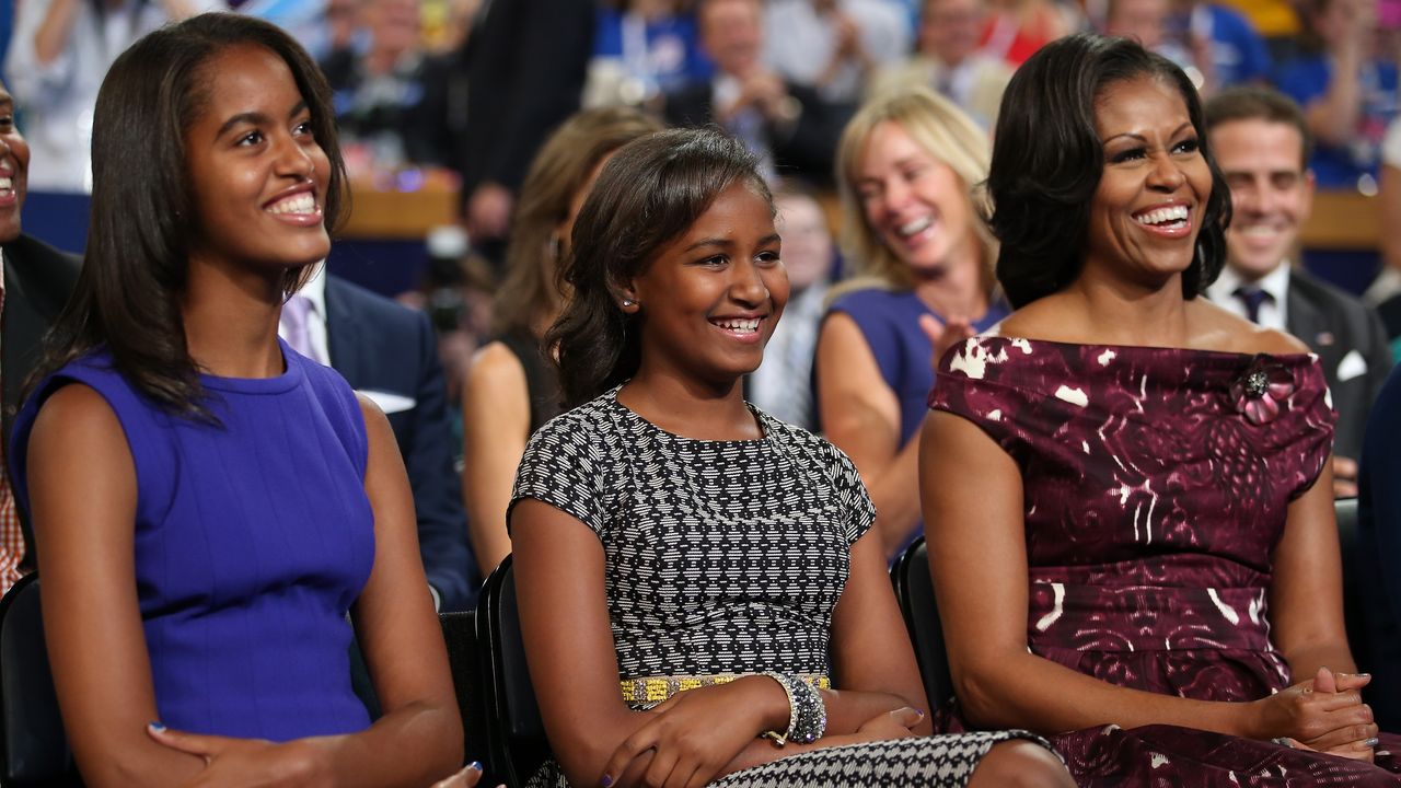 Michelle Obama Shared a Photo of Daughter Sasha as a Baby—See Pics | Glamour