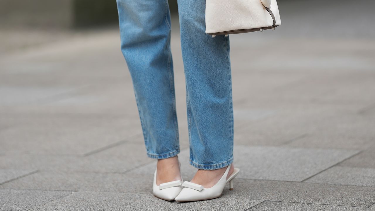 Slingback Flats and Light-Wash Jeans Are Summer’s Most Unlikely Power Duo | Glamour