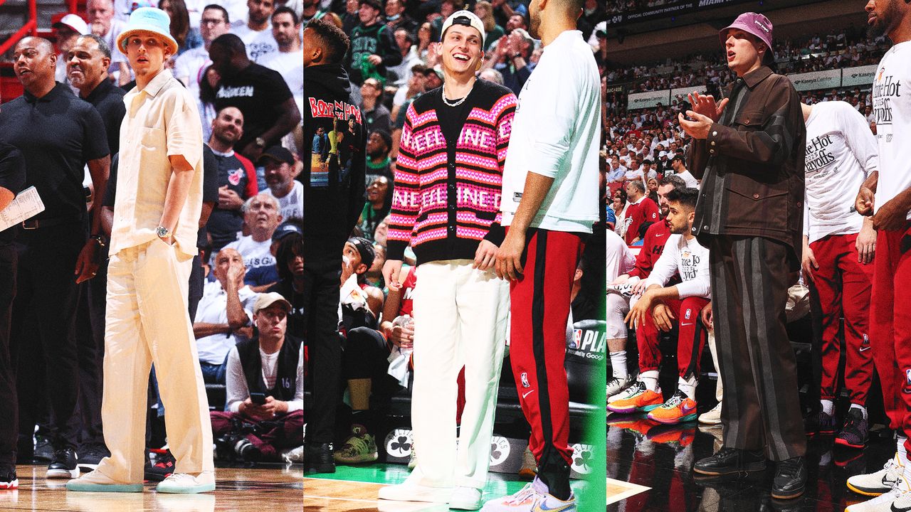 Tyler Herro’s Sideline Fits Are a Sight to Behold | GQ