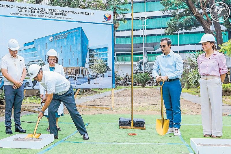 President Marcos, Isko break ground for PLM health sciences building | Philstar.com