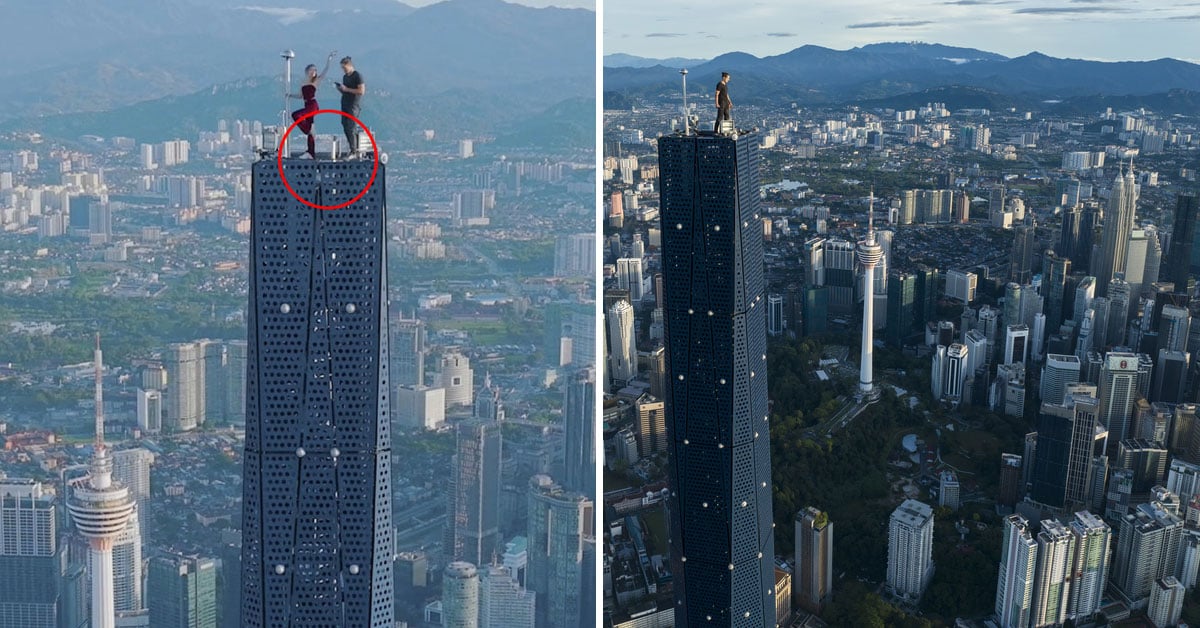M’sians List Out Reasons Why Pics Of Daredevil Couple On Top Of Merdeka 118 Could Be Fake
