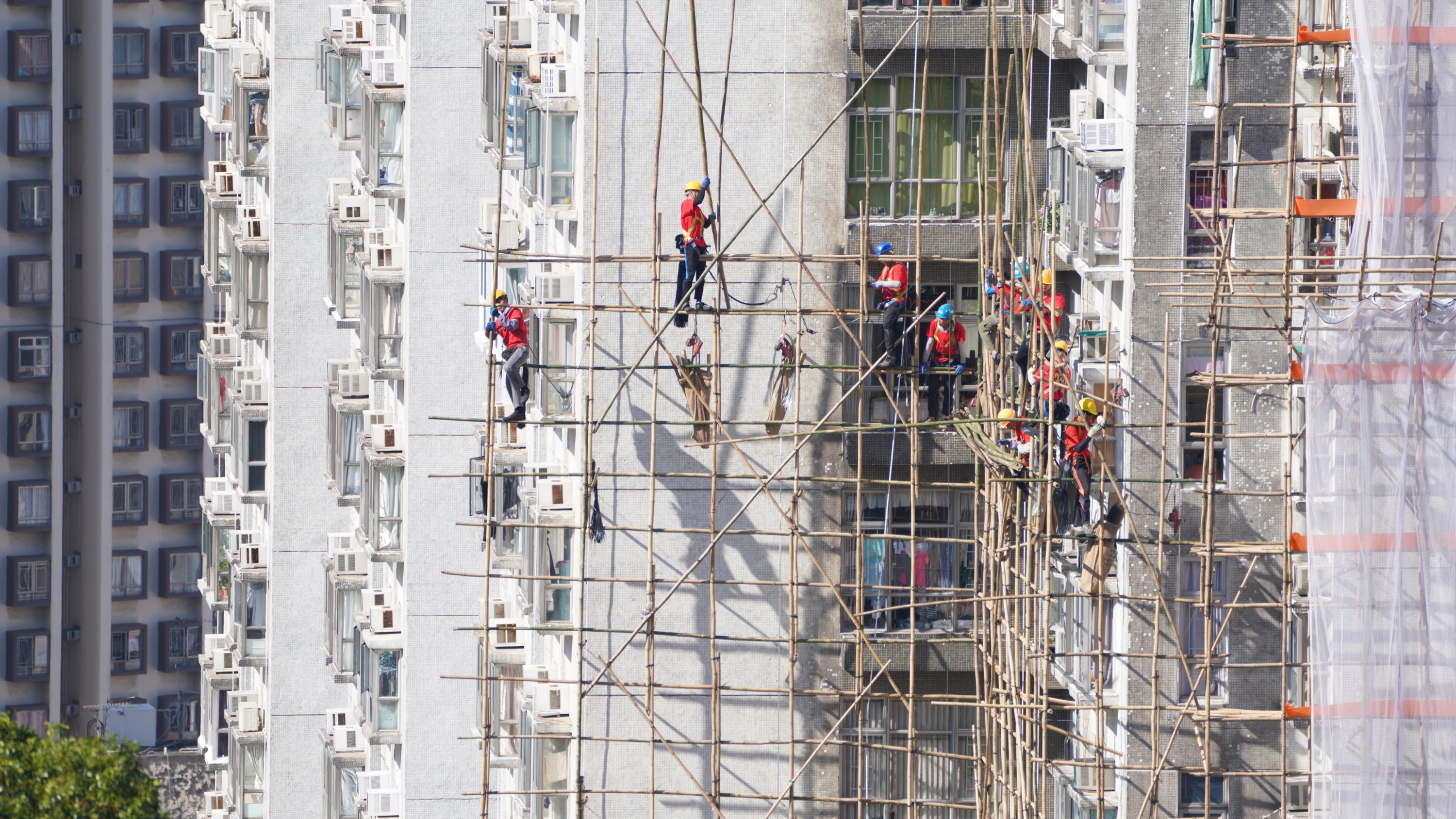 Hong Kong’s iconic bamboo scaffolding is being phased out