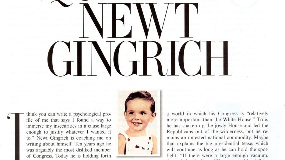 A Psychological Journey into the Mind of Newt Gingrich | Vanity Fair