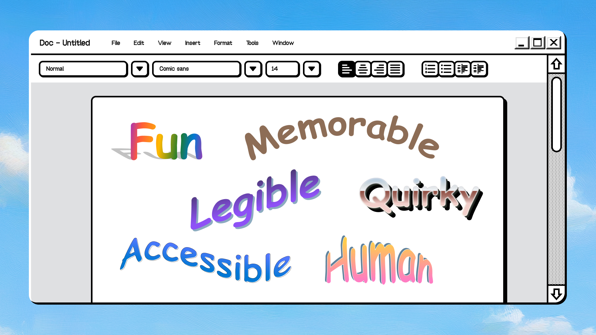Comic Sans and the art of imperfection - Microsoft Design