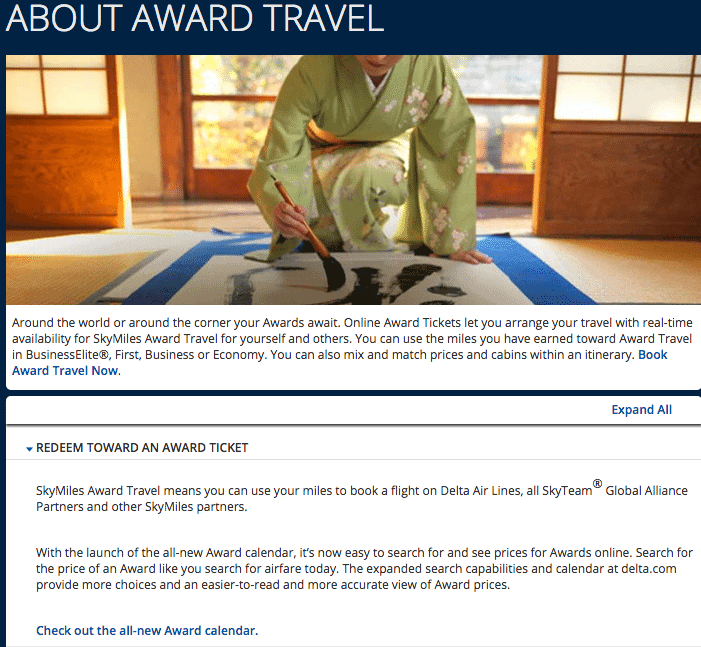 Delta No Longer Has an Award Chart - MileValue