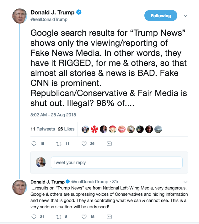 Reality Check for Trump & Republicans Crying “Bias!” | by Ashkhen Kazaryan | Tech Policy Corner