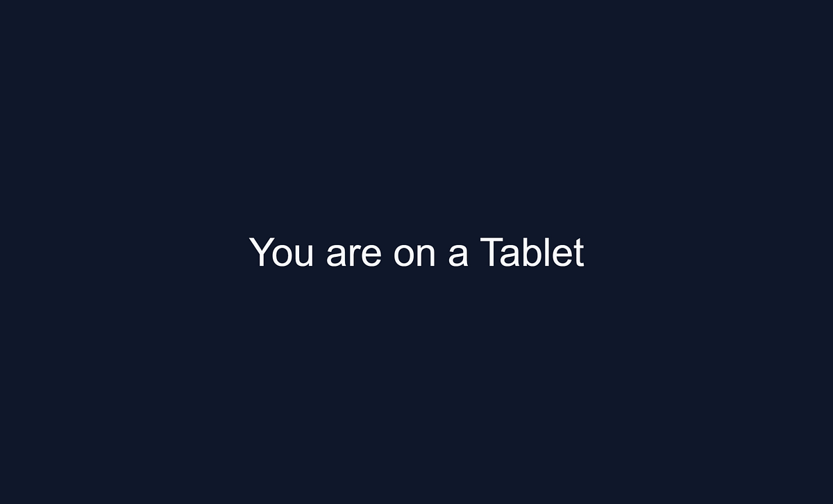 Detecting Tablet Mode in JavaScript… Slightly Incorrectly | by Alan Mendelevich | </dev> diaries