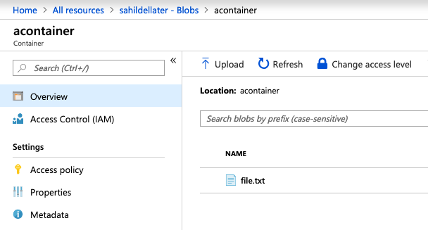 Access Azure blob storage with standards based OAuth authentication | by Sahil Malik | Winsmarts.com