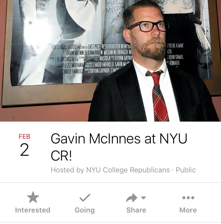 Gavin McInnes Scheduled to Speak to NYU College Republicans | by Sam Raskin | NYU Local