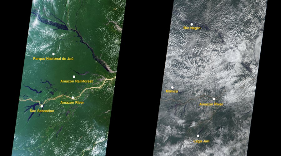MISR: Dry and Wet Seasons in the Amazon Basin