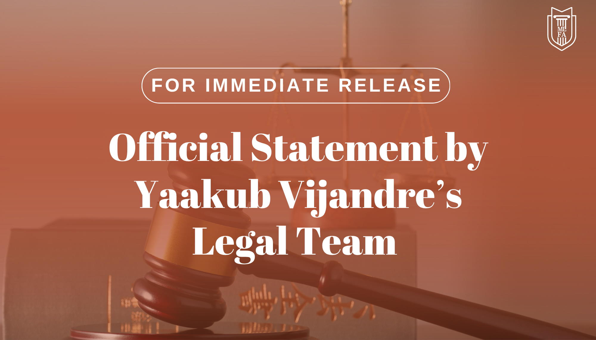 Statement by Yaakub Vijandre’s Legal Team: ICE detains DACA recipient and pro-Palestinian photojournalist Yaakub Vijandre for social media posts in critical free speech test case - MLFA