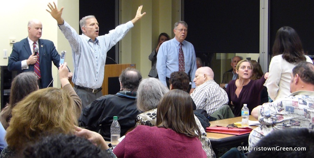 Sanctuary cities are 'bad business,' Morris Sheriff tells raucous meeting as immigration activists crash Tea Party - Morristown Green