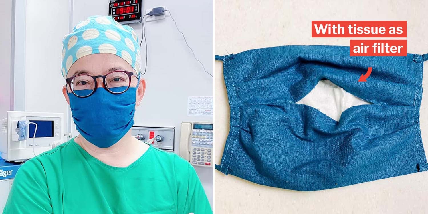 Taiwanese Doctor Teaches How To DIY Cloth Face Mask With Air Filter, So No Need To Scramble At Stores