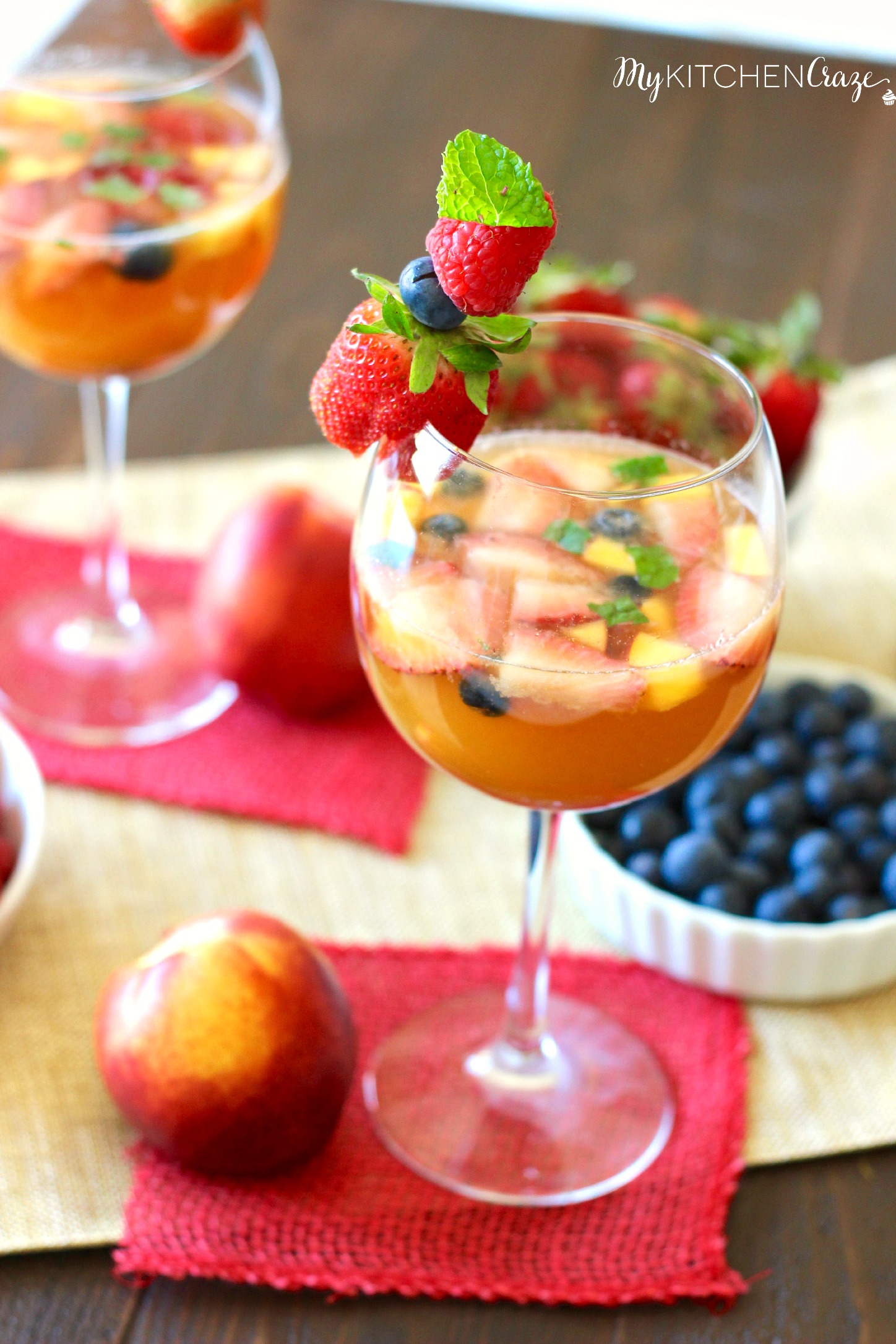 Sparkling Fruity Sangria - My Kitchen Craze