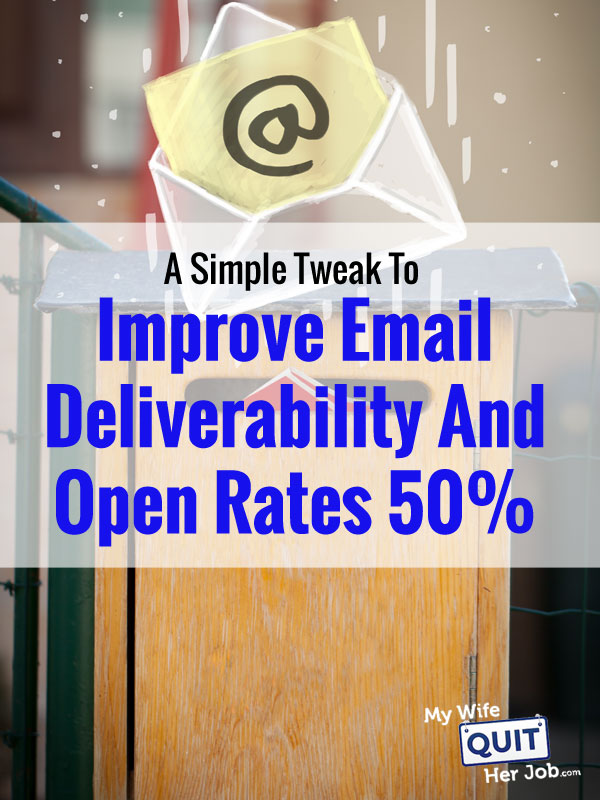 Email Deliverability - A Simple Tweak To Improve Open Rates 50%