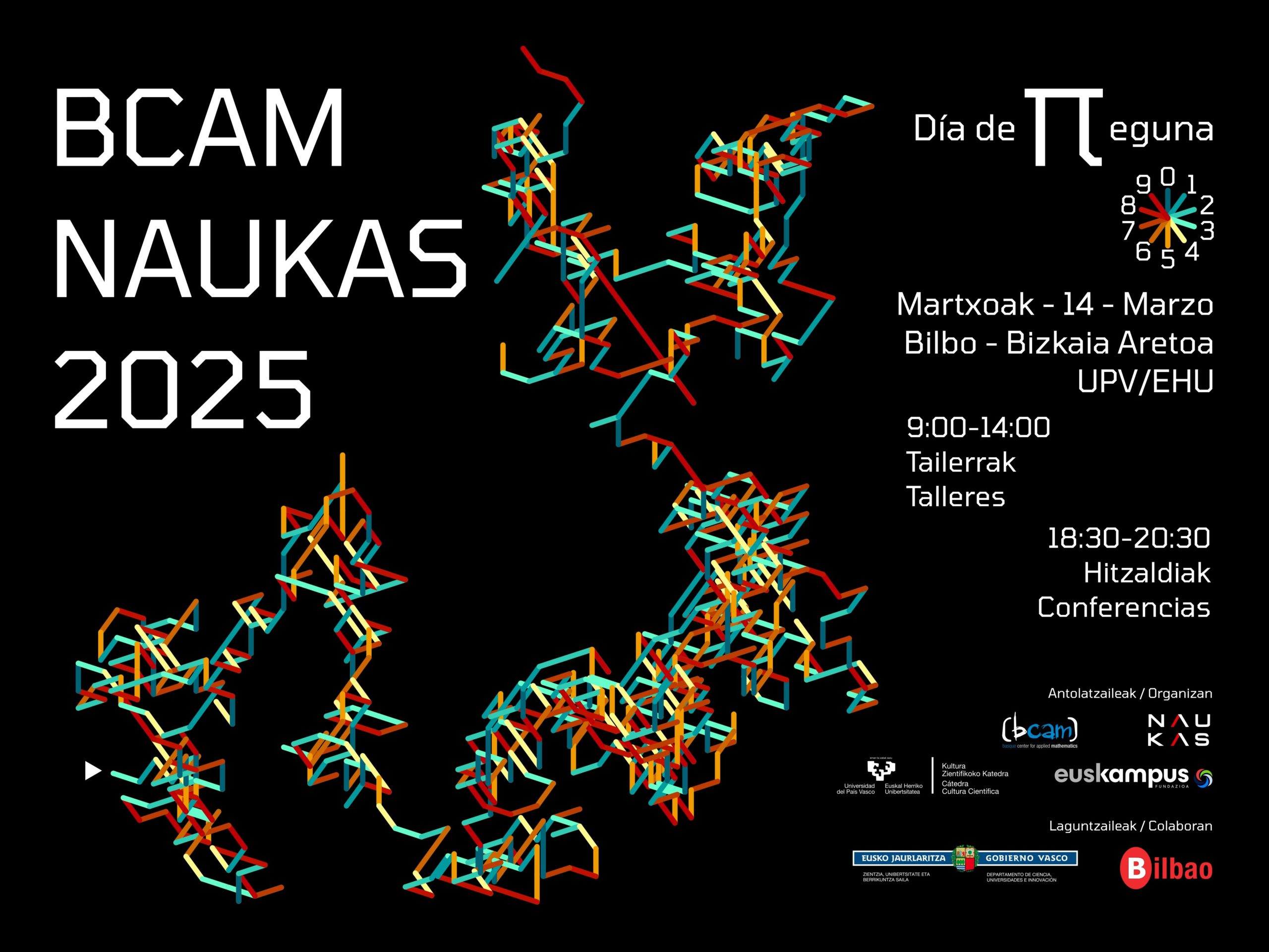 Viernes 14 de marzo: Ya está aquí BCAM-Naukas 2025 «Día de Pi» - Naukas