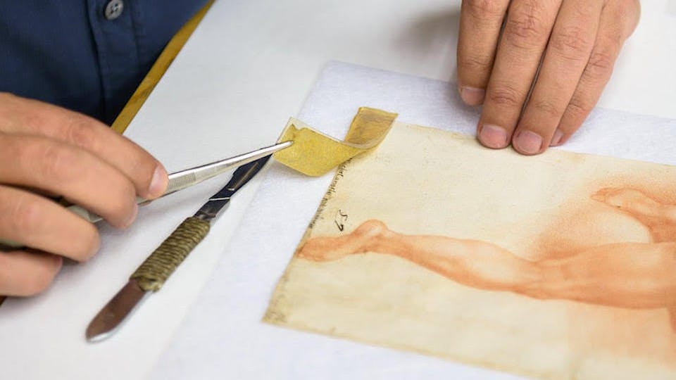 A New Technique for Removing Tape From Artworks May Have Led to the Discovery of a Michelangelo Drawing