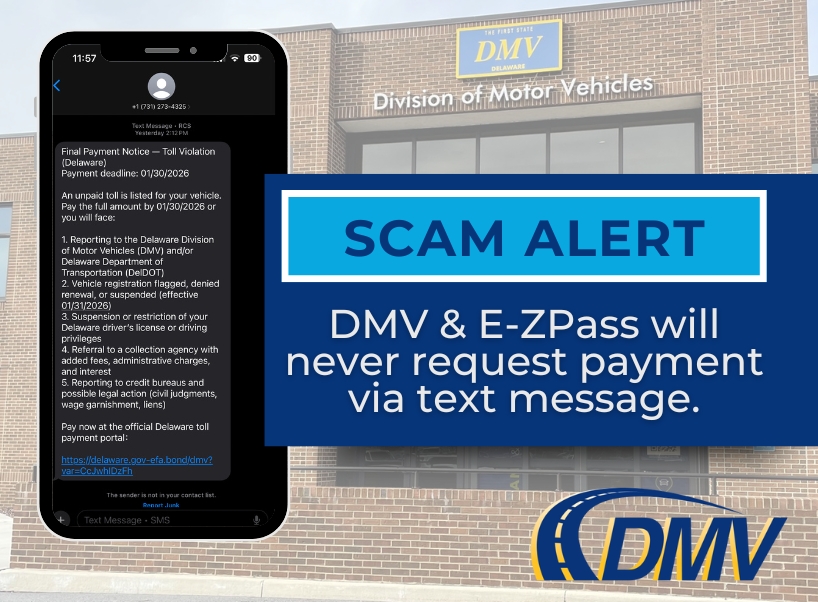 DMV Scam Alert - State of Delaware News