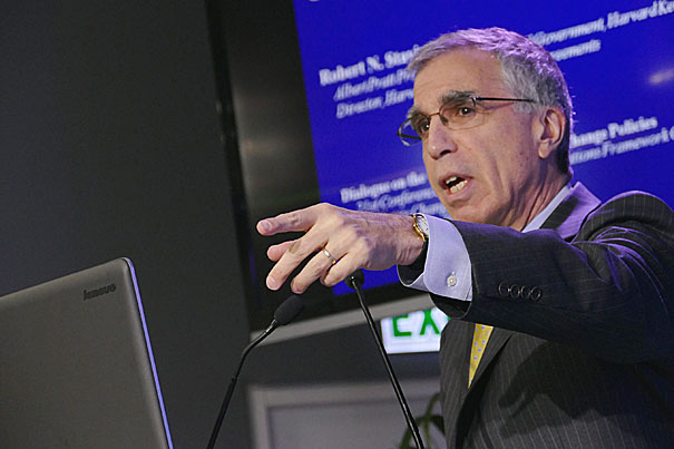 Harvard's Stavins, Stowe compare climate change policies in Paris — Harvard Gazette