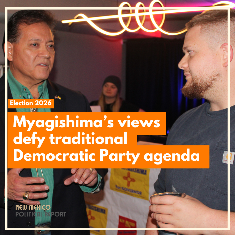In Dem. primary for governor, former Las Cruces mayor talks pro-oil, anti-minimum wage agenda - New Mexico Political Report