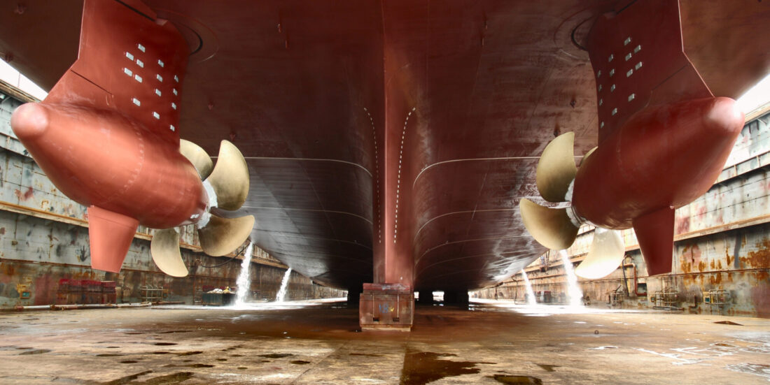 Ships need maintenance too. For the climate, it’s best to do it at home
