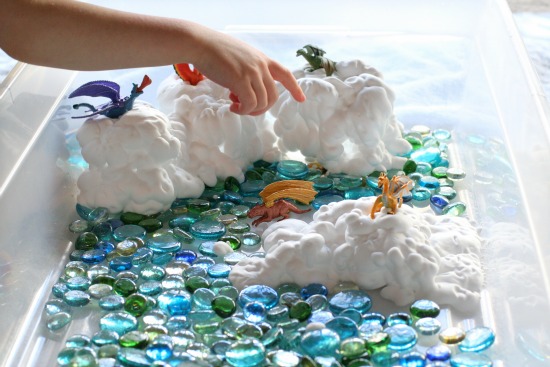 Dragon small world :: messy play - NurtureStore