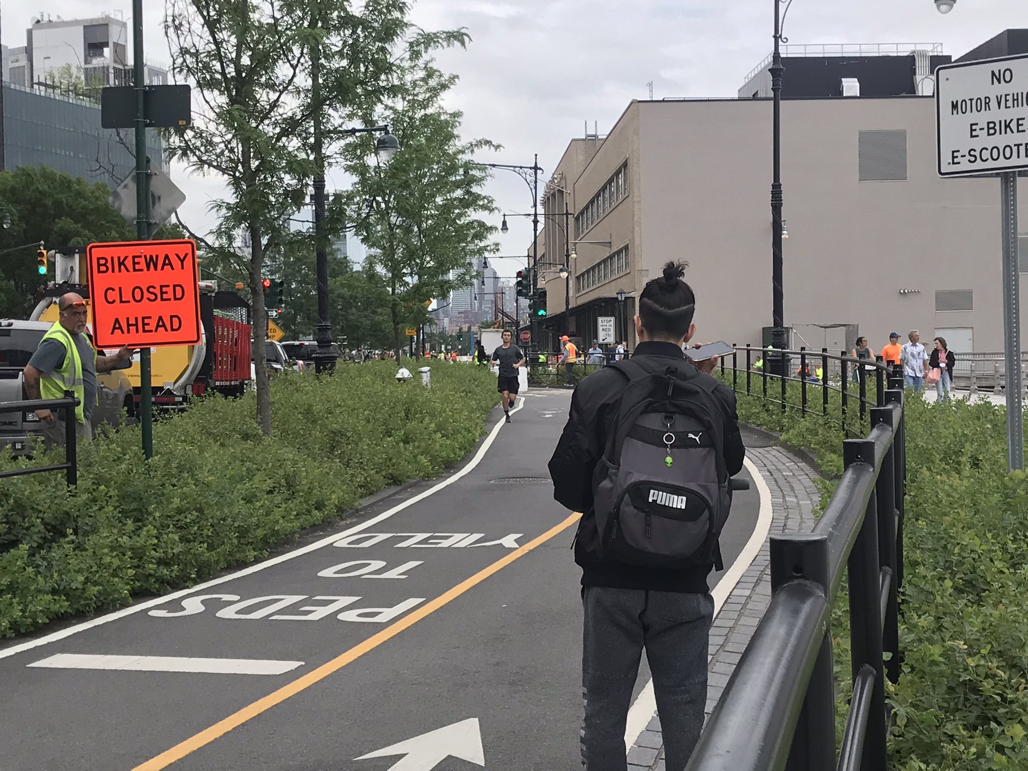 Heads Up! State DOT Promises Safe Detour For Hudson River Greenway Construction - Streetsblog New York City