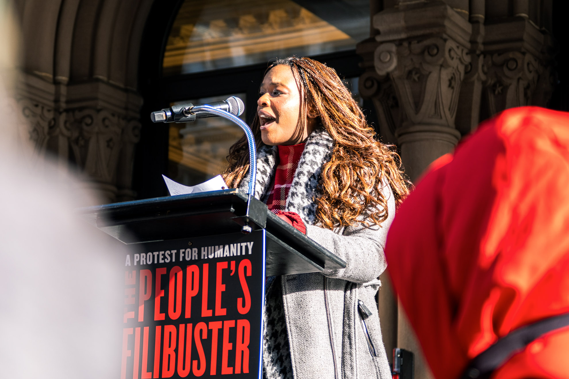 Hundreds protest ICE outside The Public Theater - Washington Square News