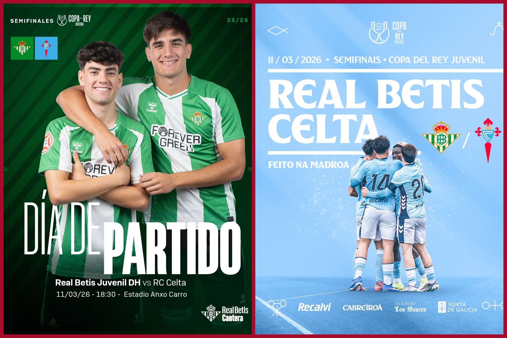 Betis - Celta en directo | Copa del Rey Juvenil hoy en vivo