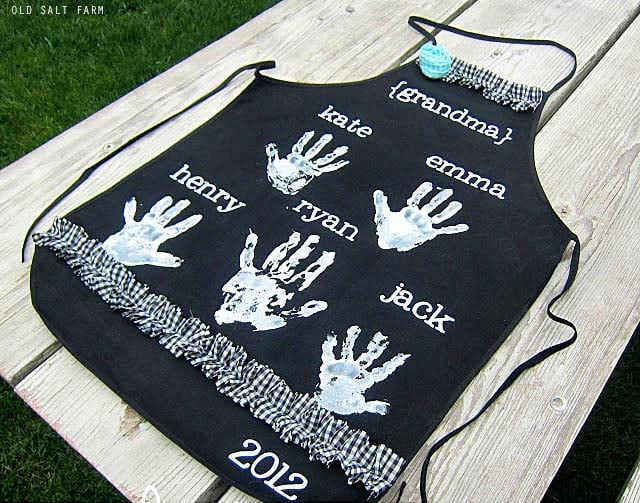 DIY Handprint Aprons Gift Idea | Old Salt Farm