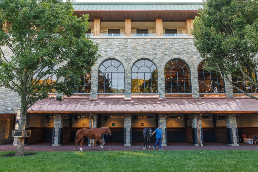 Populous Designs a Modern Paddock Building for America’s Oldest Racetrack