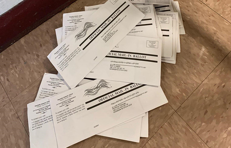 Stacks of mail-in ballots left at Paterson apartment buildings | Paterson Times