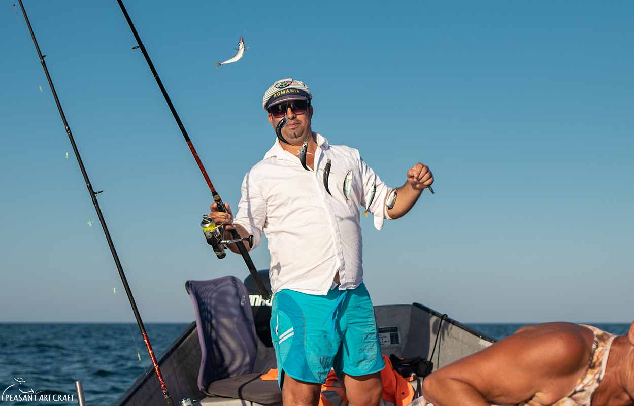 Fishing in The Black Sea, Romania, Catching and Cooking Horse Mackerel