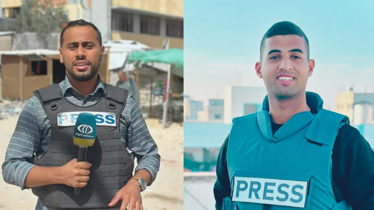 P.J.S: The Occupation Commits a New Massacre Against Journalists with the Martyrdom of Colleagues Mohammad Mansour and Hossam Shabat - Palestinian Journalists Syndicate