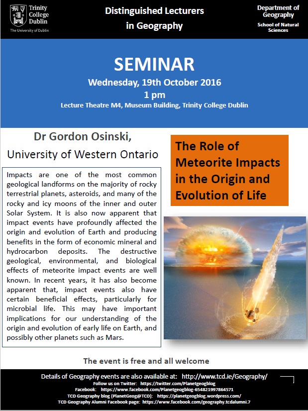 DISTINGUISHED INTERNATIONAL LECTURER SERIES 2016/17 – Planet Geography