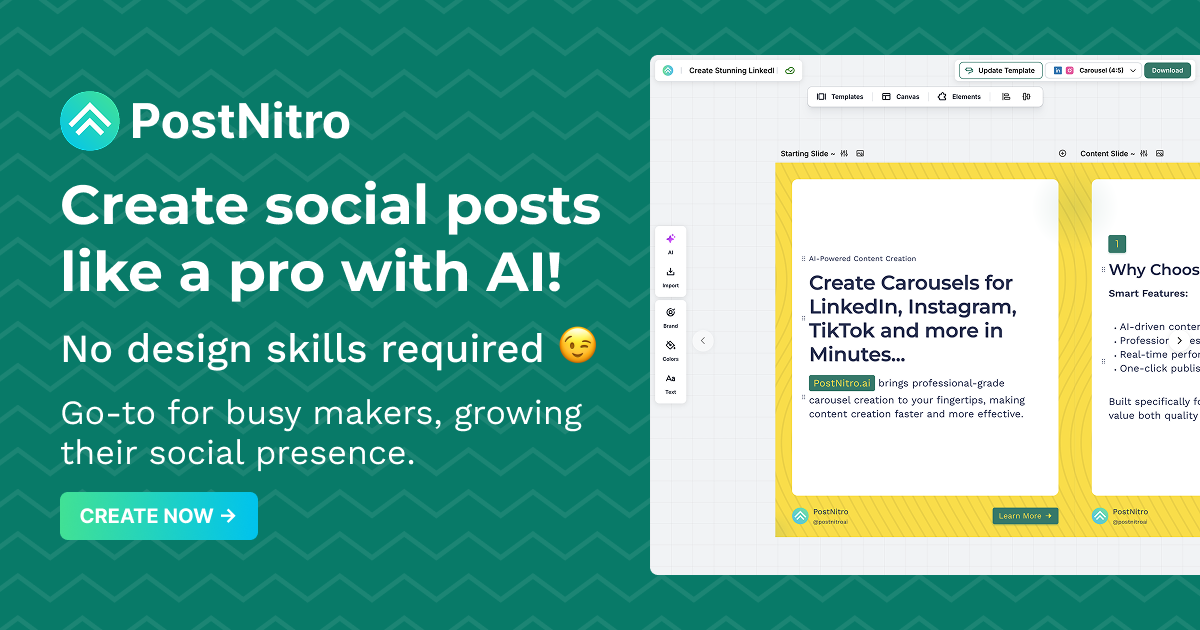 PostNitro: Free LinkedIn Banner & Header Image Maker