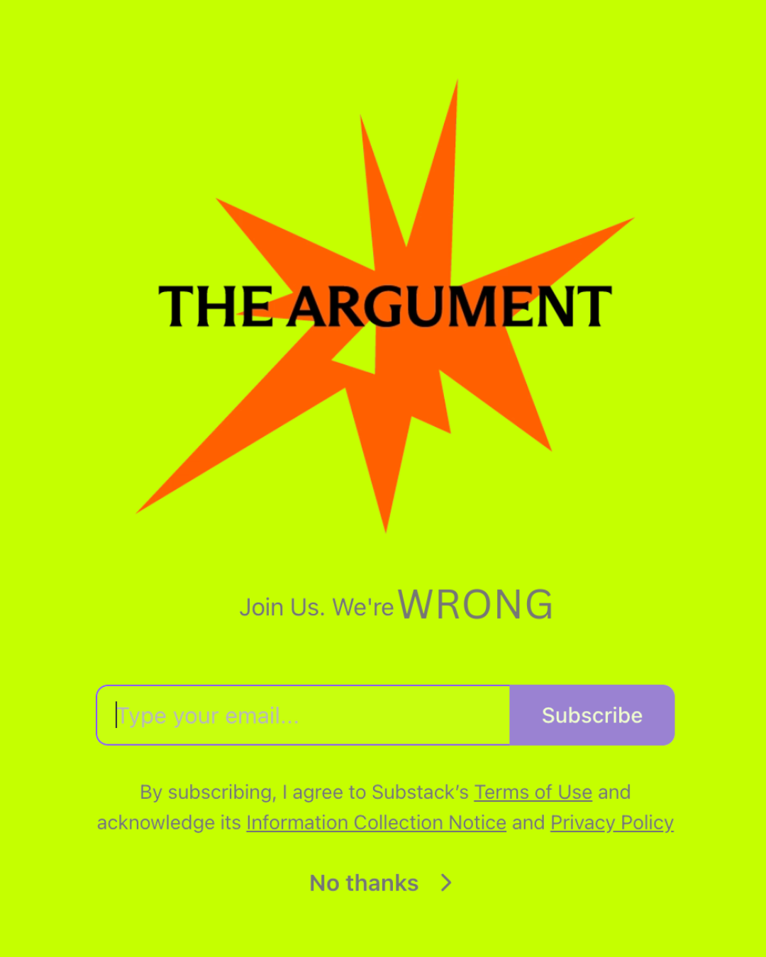 The Argument Is Wrong On Purpose - Power Map Magazine