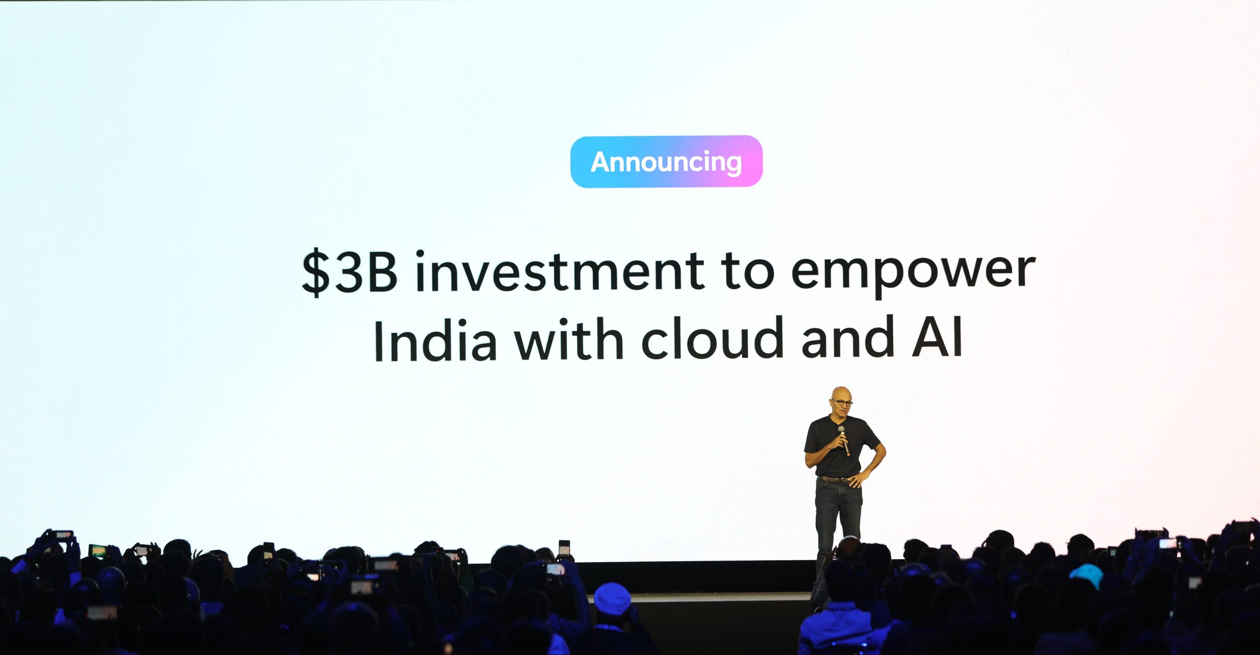 Microsoft announces US $3bn investment over two years in India cloud and AI infrastructure to accelerate adoption of AI, skilling and innovation - Microsoft Stories India