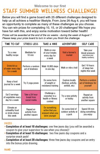 Summer Wellness Challenge - Public Libraries OnlinePublic Libraries Online