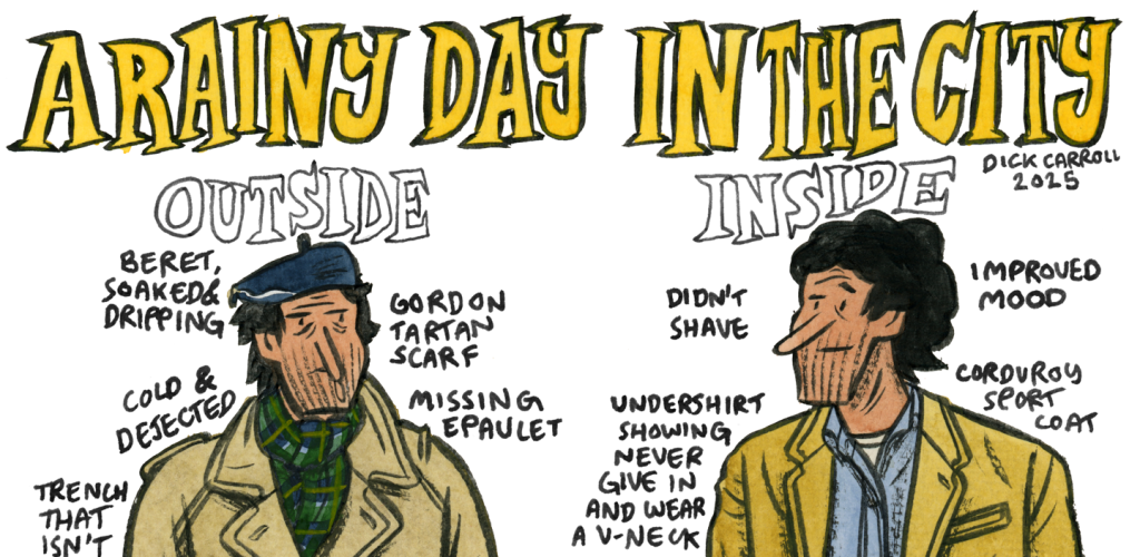 Style & Fashion Drawings: Rain and Ice in the City – Put This On