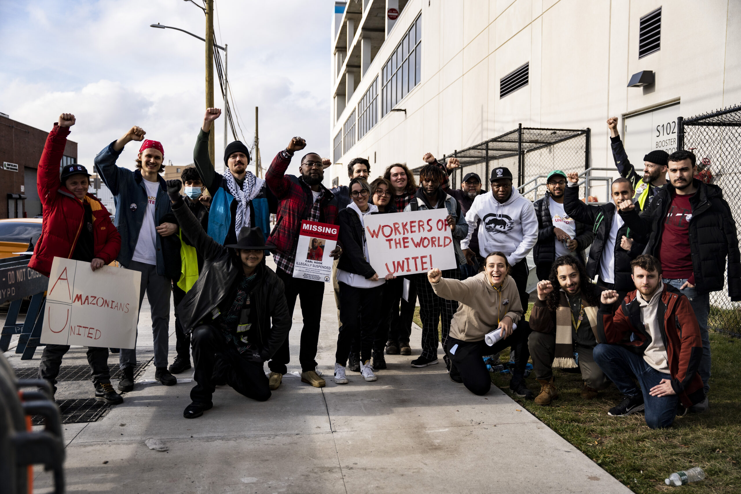 Amazon Workers Protest at Maspeth DBK4 Facility - Queens Ledger