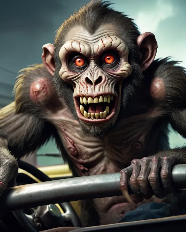 monkey zombie - Free AI Photo Generator