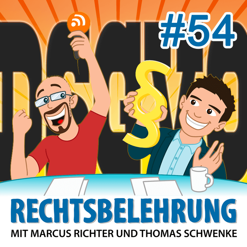 DSGVO: Alles zur EU-Datenschutzgrundverordnung - Rechtsbelehrung Folge 54 (Jura-Podcast) - Rechtsbelehrung