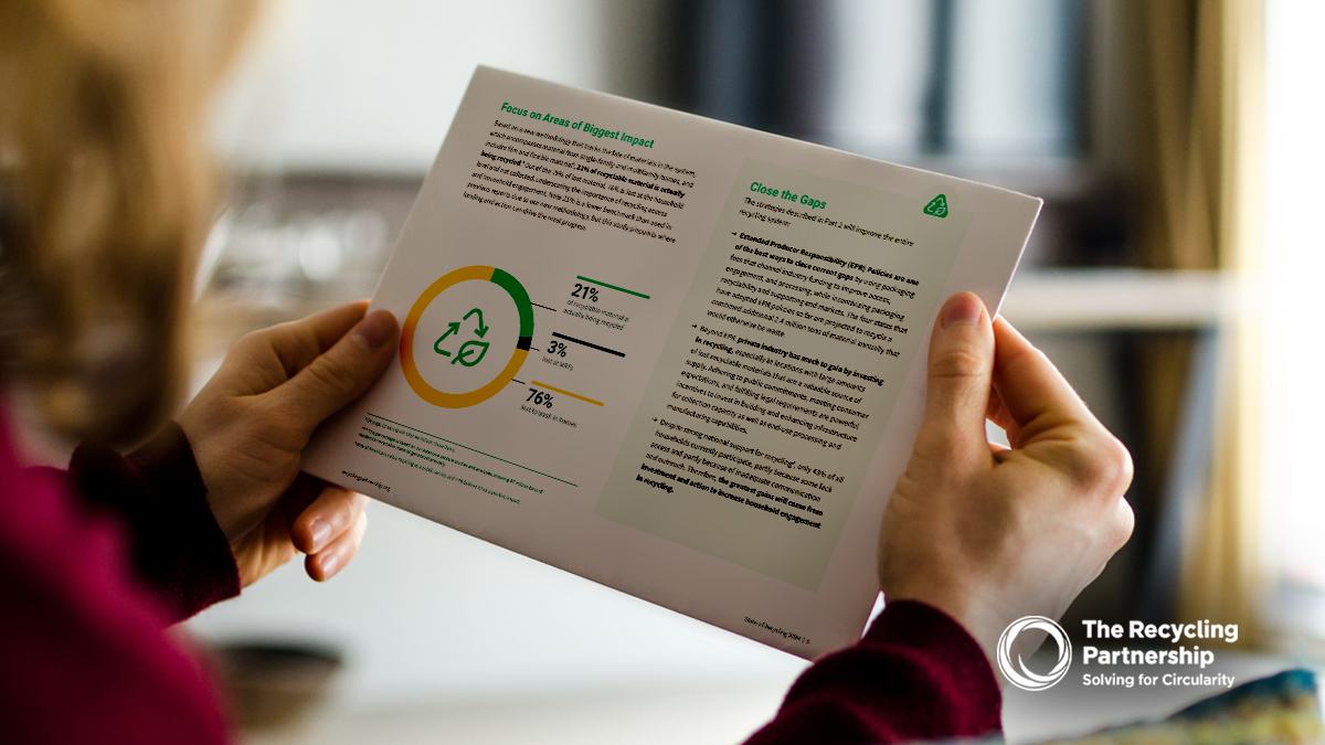 Report Shows Only 21% of U.S. Residential Recyclables are Captured, Points to Policy and Investment as Immediate Solutions - The Recycling Partnership